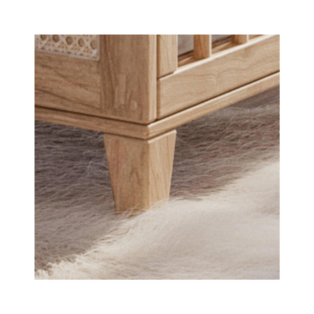 NAMI BOIS Evolutive Bed 70X140 - Natural / Rattan