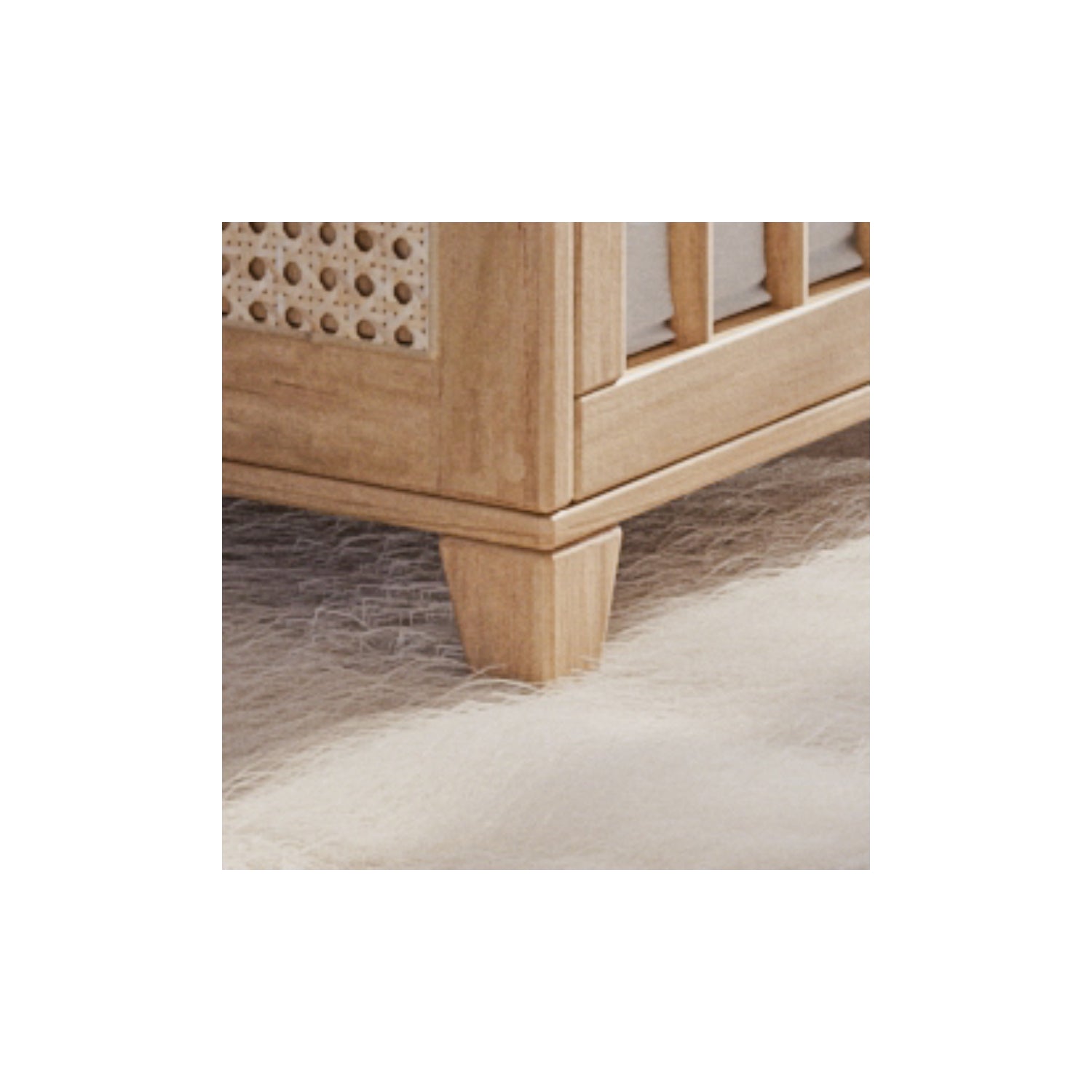NAMI BOIS Evolutive Bed 60X120 -  Natural / Rattan