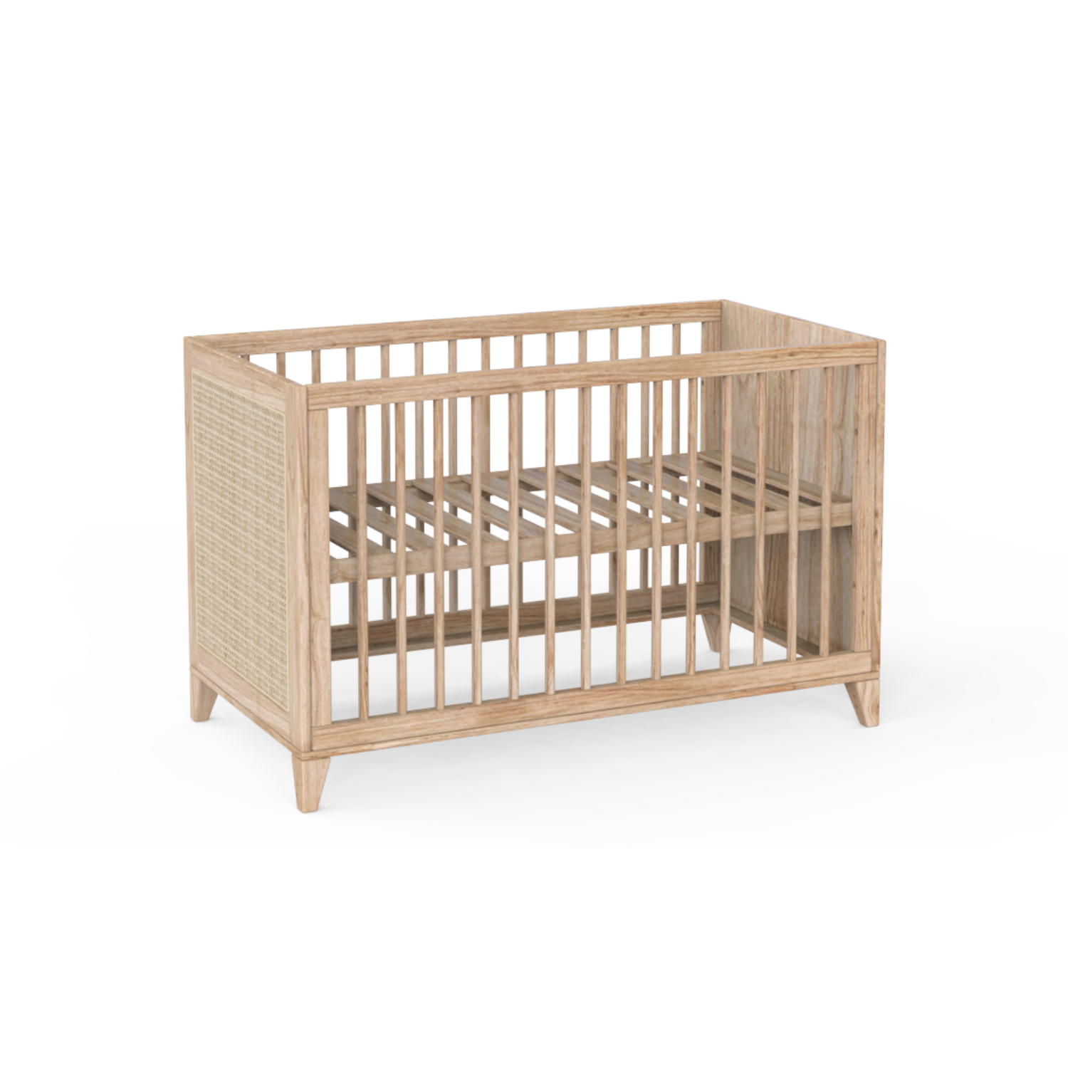 NAMI BOIS Evolutive Bed 60X120 -  Natural / Rattan
