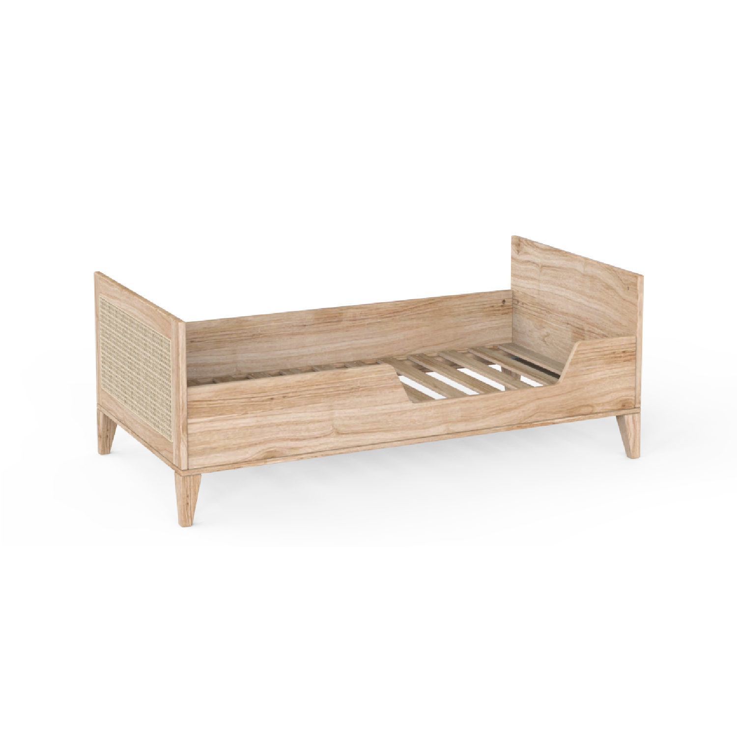 NAMI BOIS Evolutive Bed 70X140 - Natural / Rattan