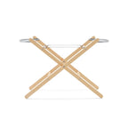SnuzBaskit Light Grey Moses Basket & Natural Stand