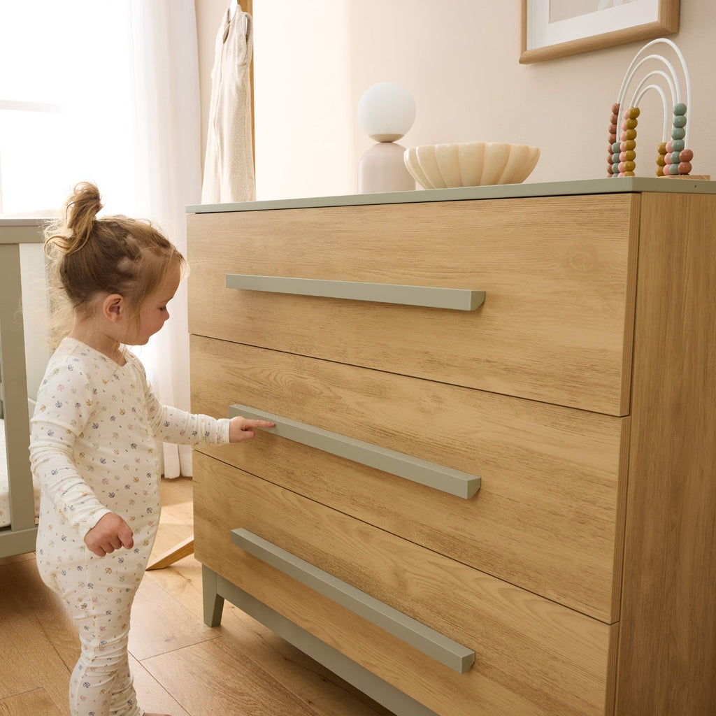 Tutti Bambini Misha & Hallee 2 Piece Room Set - Sage & Golden Oak