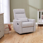 Tutti Bambini Paige Recliner Glider Nursery Chair - Pure Grey