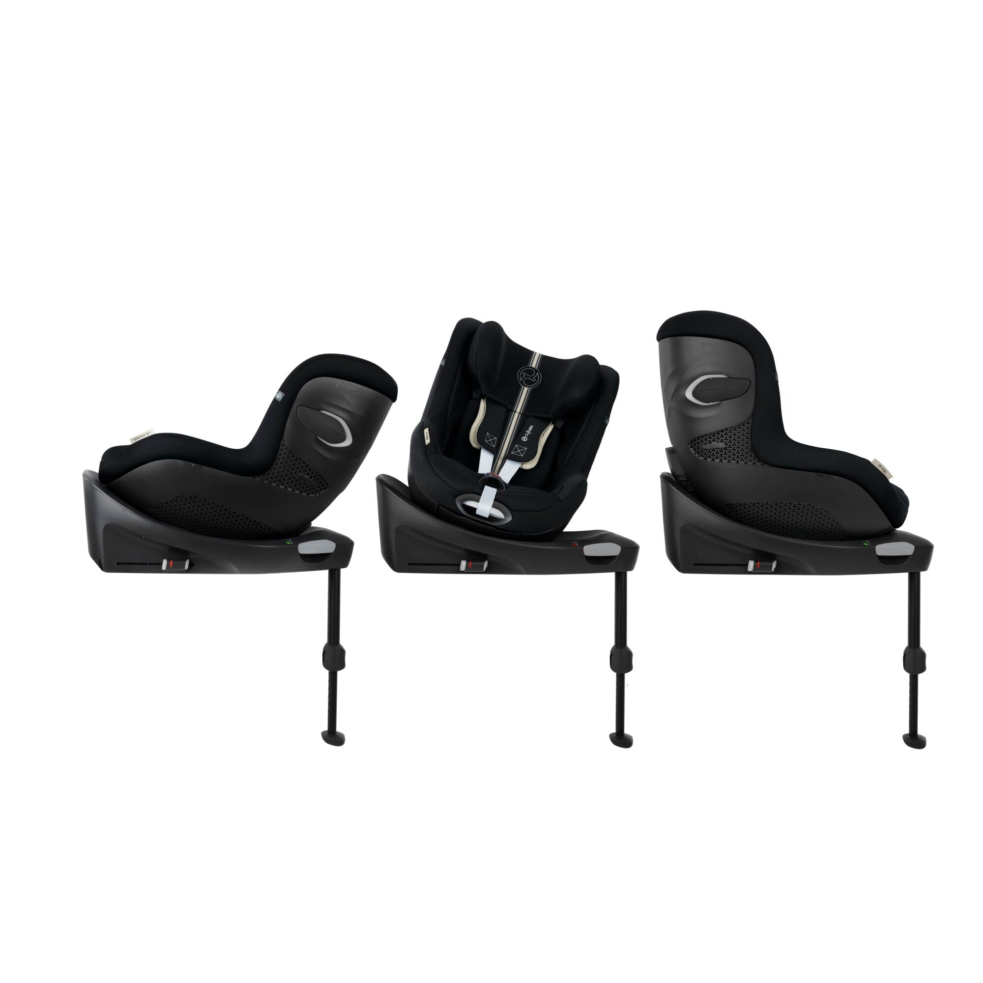 CYBEX Sirona Gi i-Size PLUS 360° Rotating ISOFIX Toddler Car Seat - Moon Black
