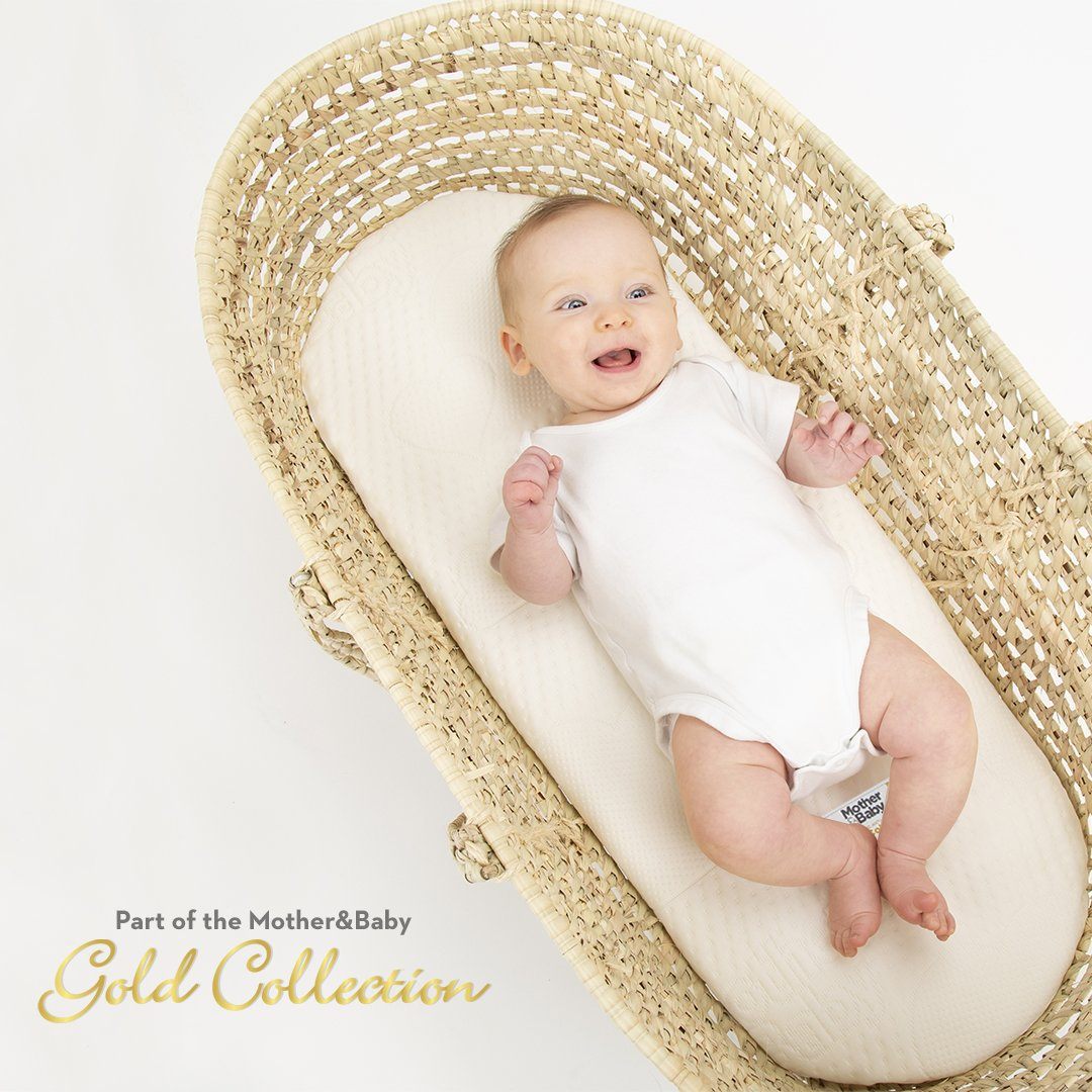 Mother&Baby First Gold Anti-Allergy Foam Moses Basket Small 66 x 28cm