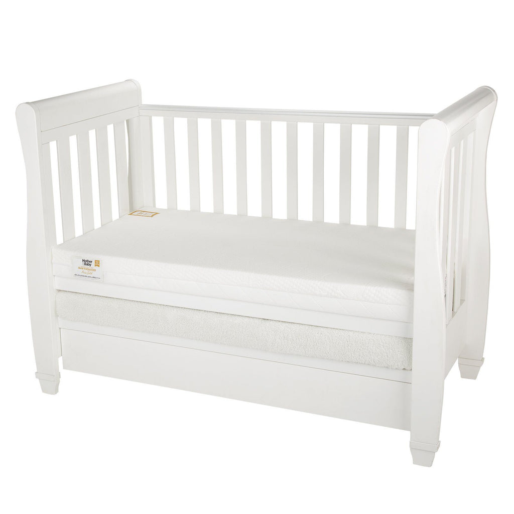 Mother&Baby Pure Gold Anti-Allergy Coir Pocket Sprung Cot bed Mattress 140 x 70cm