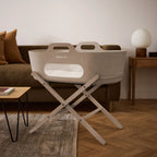 SnuzBaskit Mocha Moses Basket & Mocha Stand