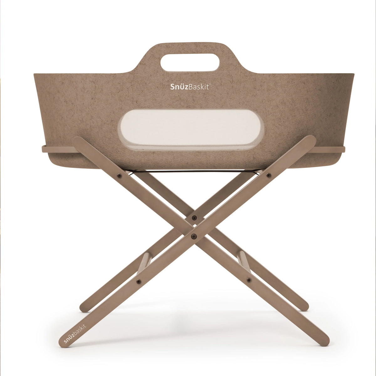 SnuzBaskit Mocha Moses Basket & Mocha Stand