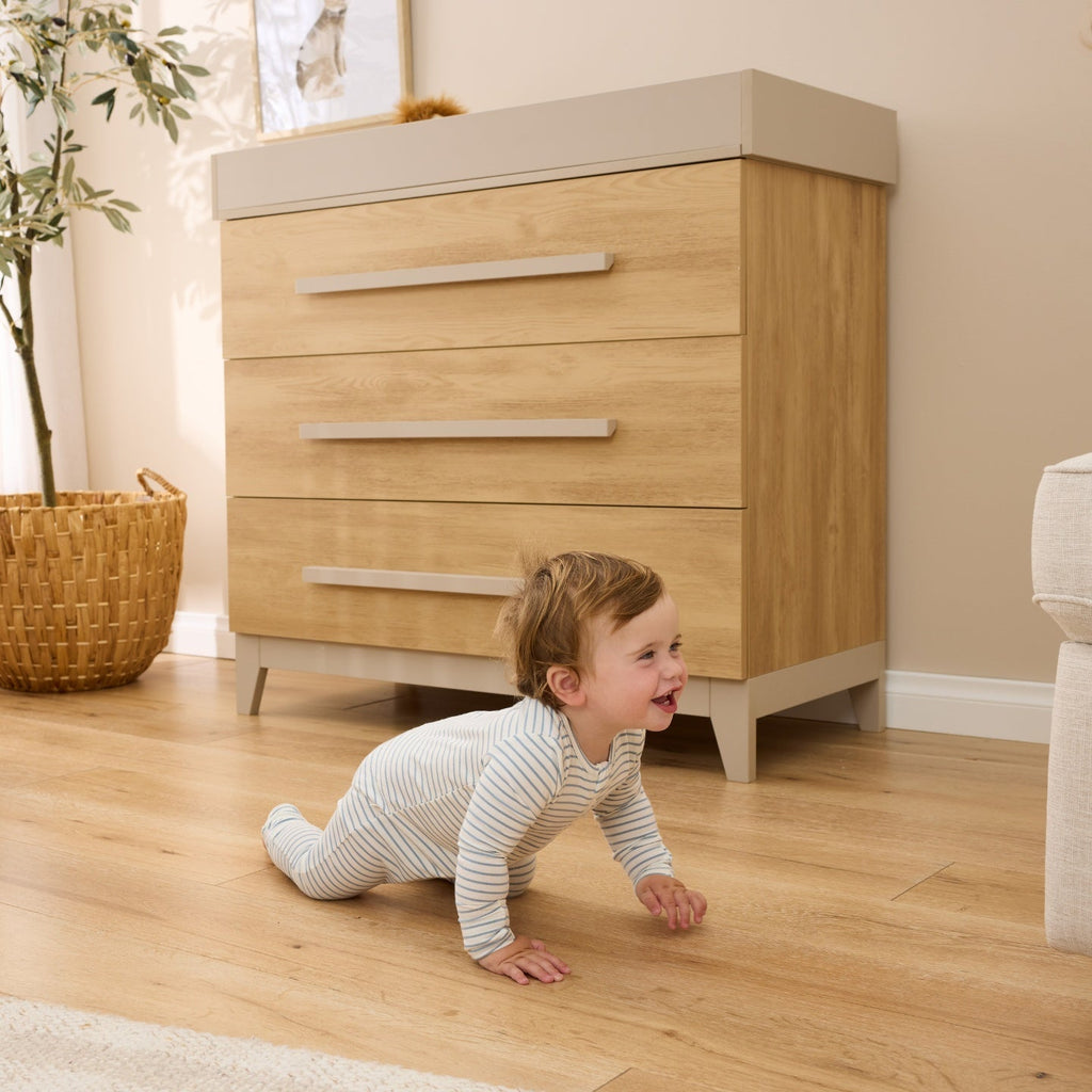 Tutti Bambini Hallee Chest Changer - Mushroom / Golden Oak