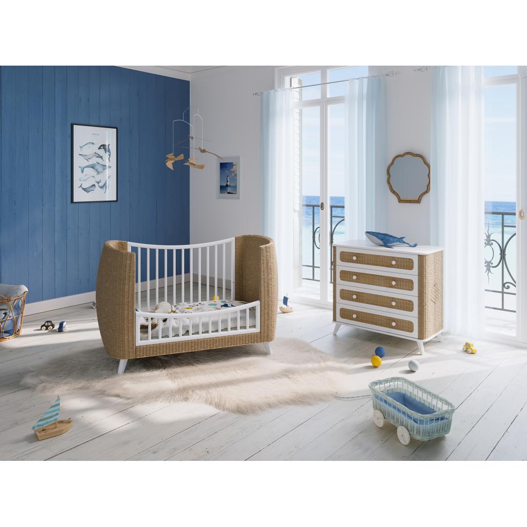Coquillage Evolutive Bed 60 x 120 - Neige