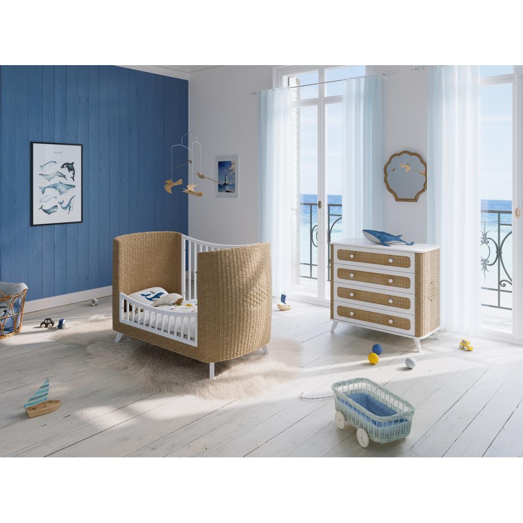 Coquillage Evolutive Bed 60 x 120 - Neige