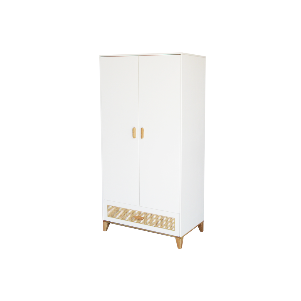 Nami Wardrobe Rattan / Neige