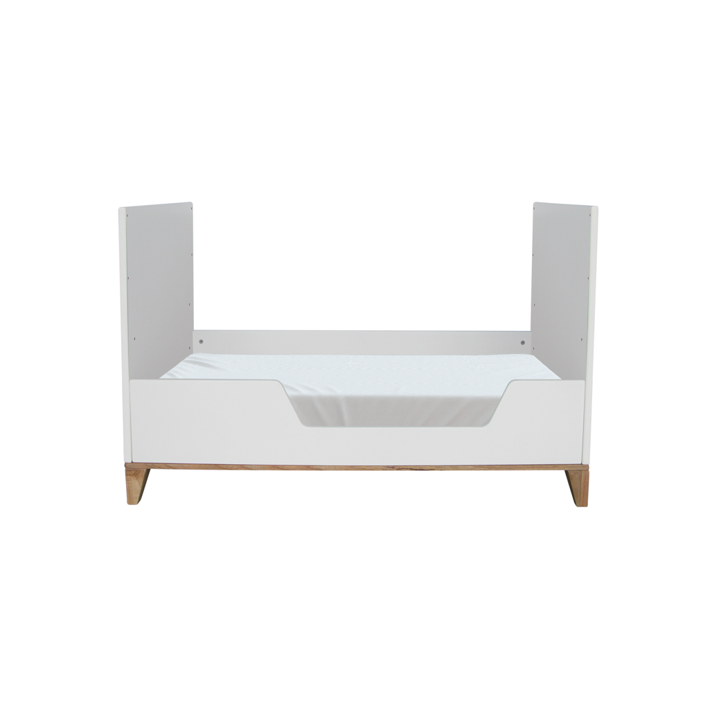 Nami Evolutive Bed 60 x 120 - Rattan / Neige
