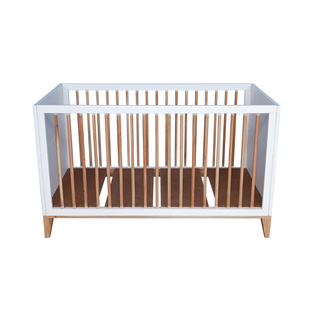Nami Evolutive Bed 70 x 140 - Rattan / Neige