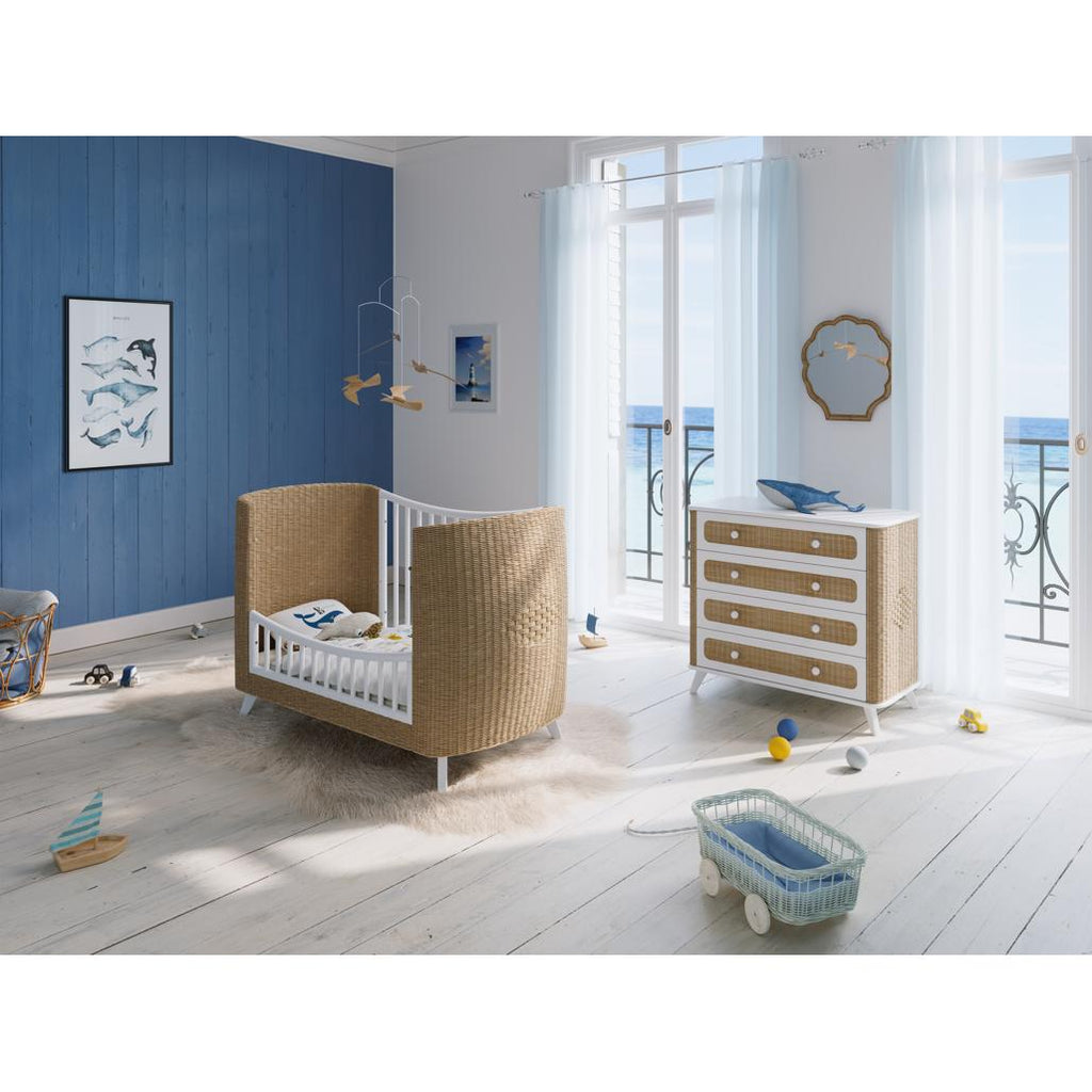 Coquillage Evolutive bed side 120 - Neige