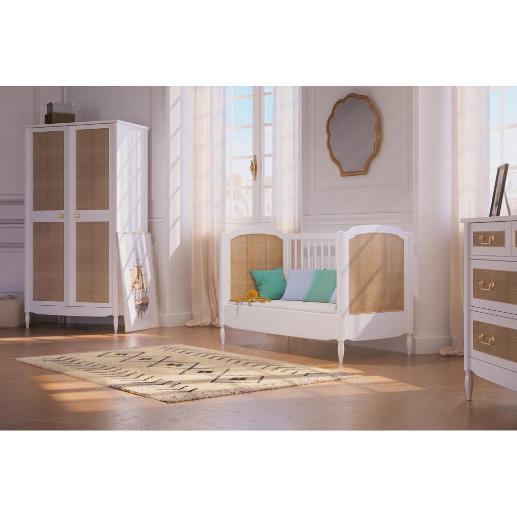 HERMIONE Lit / Bed 60X120 - Neige