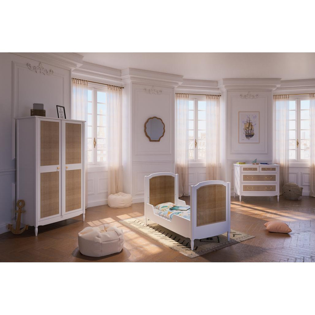 HERMIONE / LAFAYETTE Kit Evolutive Bed / Evolutive side 120 - Neige