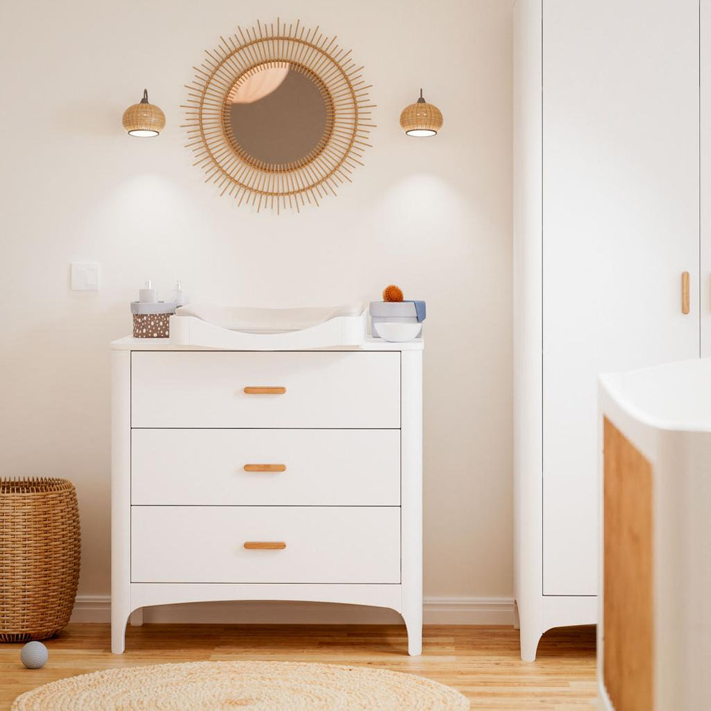 NEREE  COMMODE / BIG CHEST OF DRAWERS H88.8cm - Neige