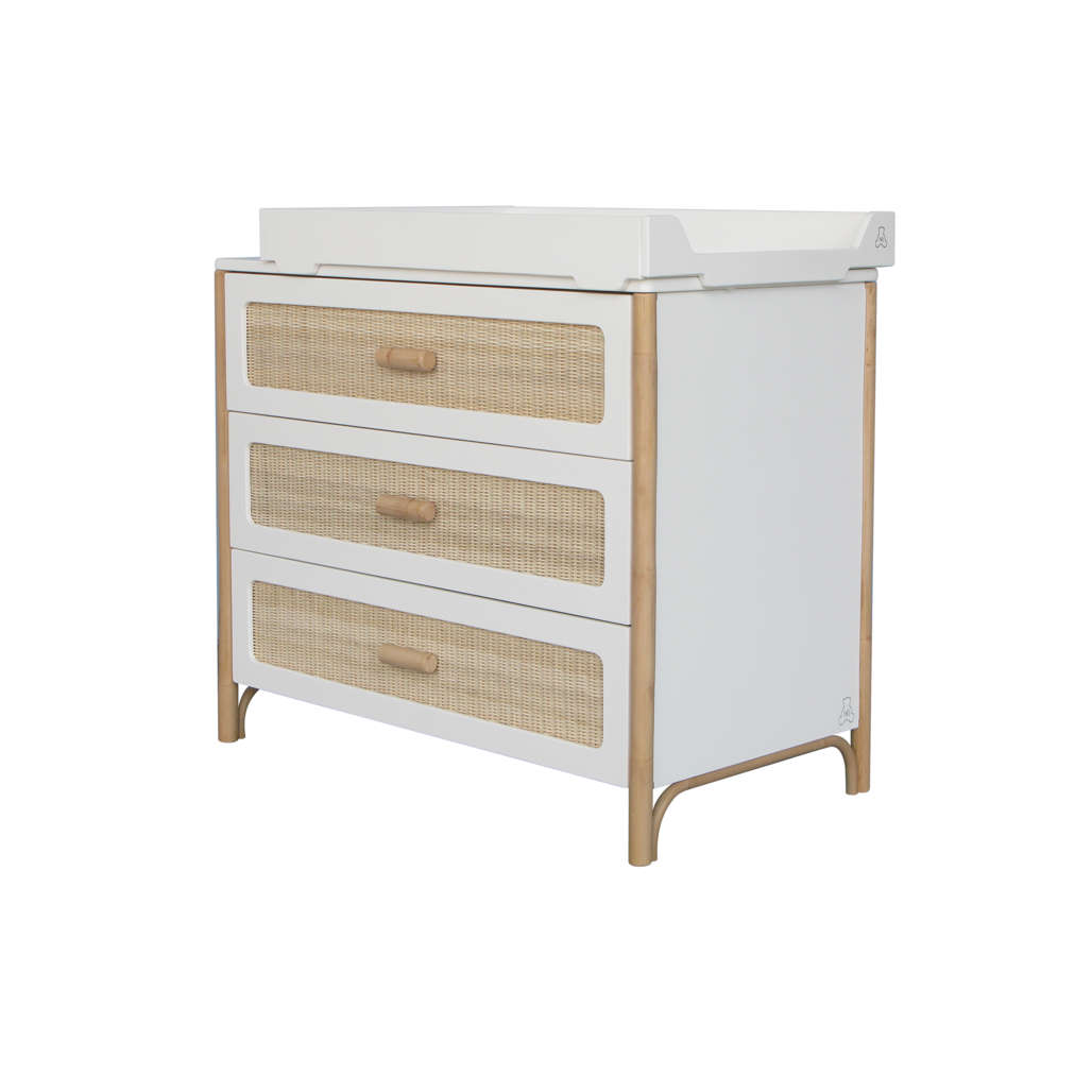 Oceania Rattan Cannes Chest of drawer - Neige