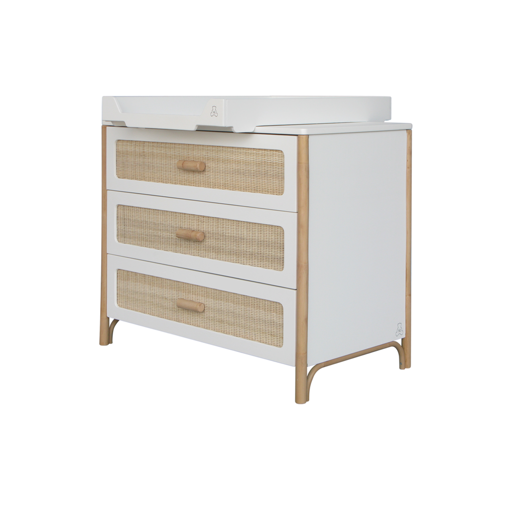 Oceania Rattan Cannes Chest of drawer - Neige