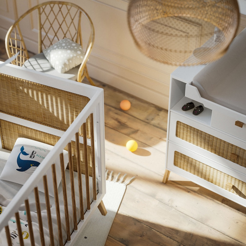 Marelia Chest of Drawer Rattan - Neige