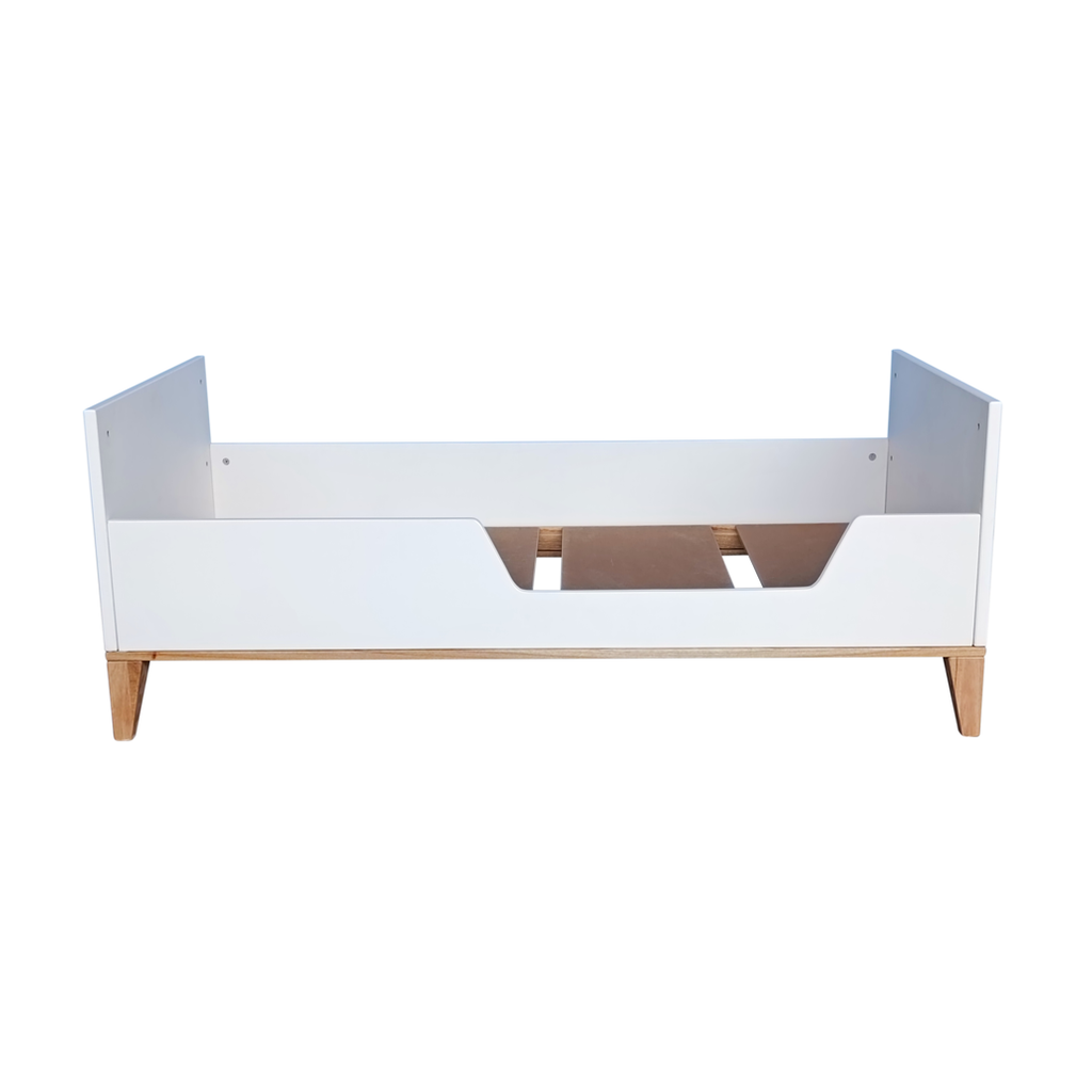 Nami Evolutive Bed 70 x 140 - Rattan / Neige