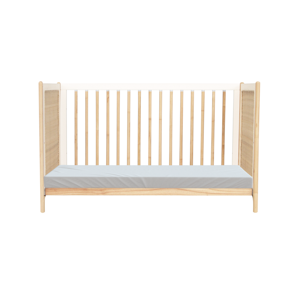 Oceania Rattan Evolutive Bed 60 x 120 - Neige