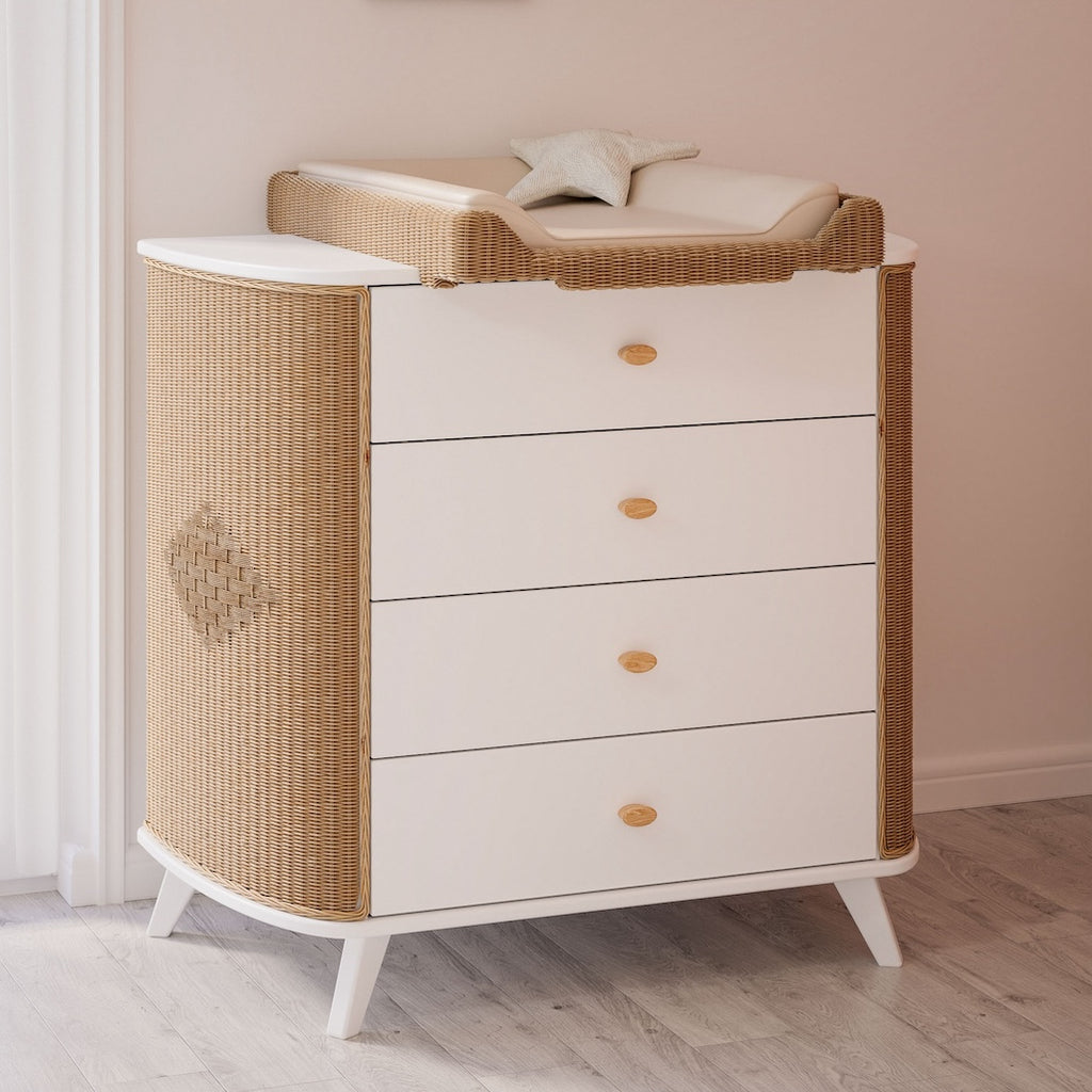Coquillage Chest of Drawers - Neige