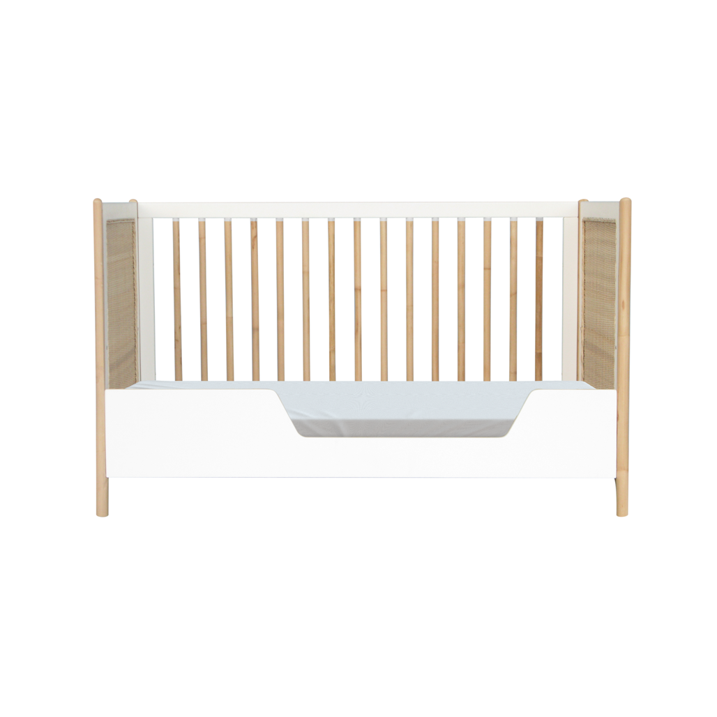 Oceania Rattan Evolutive Bed 60 x 120 - Neige