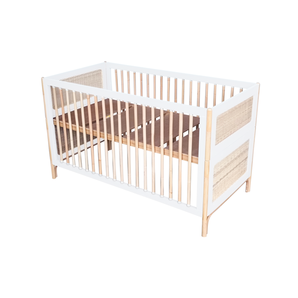 Oceania Rattan Evolutive Bed 70 x 140 - Neige