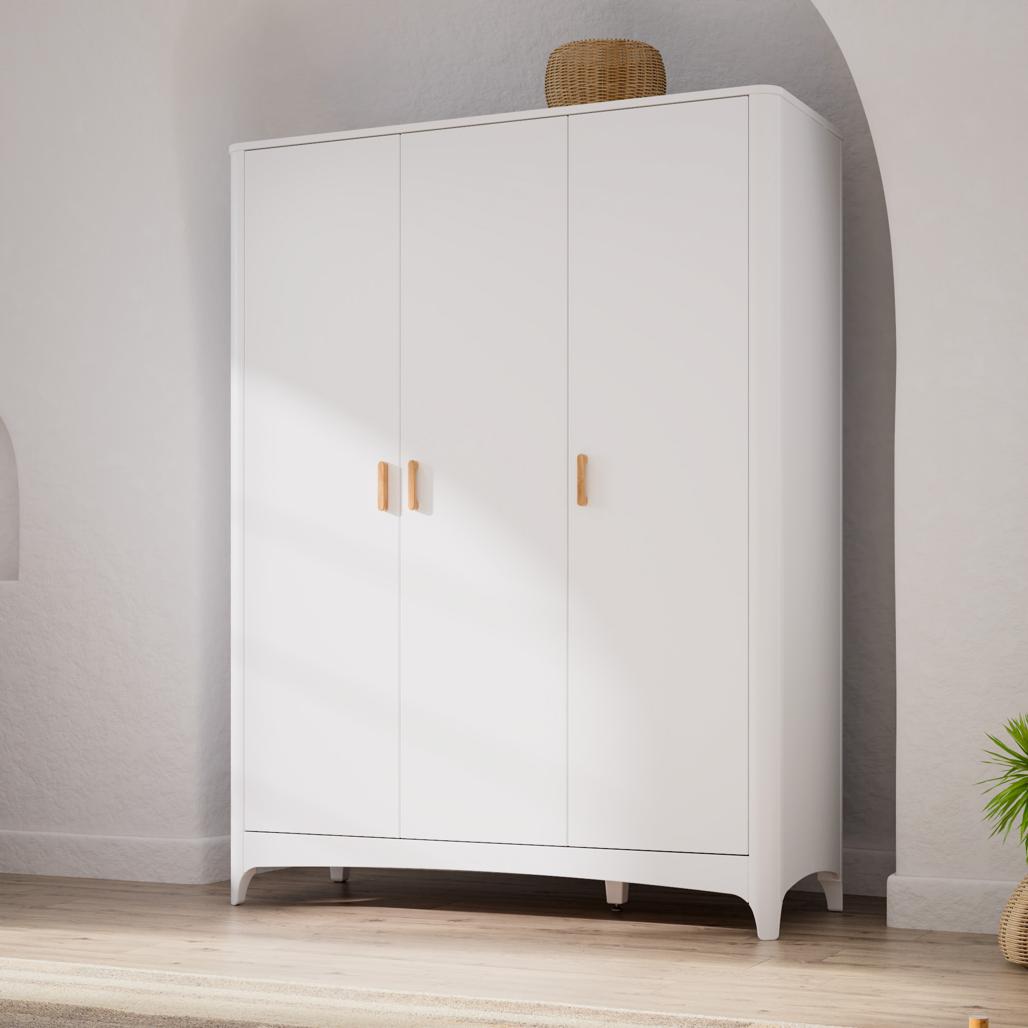 NEREE  ARMOIRE 3P / WARDROBE 3D - Neige