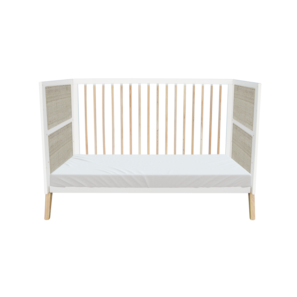 Marelia Multi-Evolutive Bed Rattan 70 x 140 - Neige