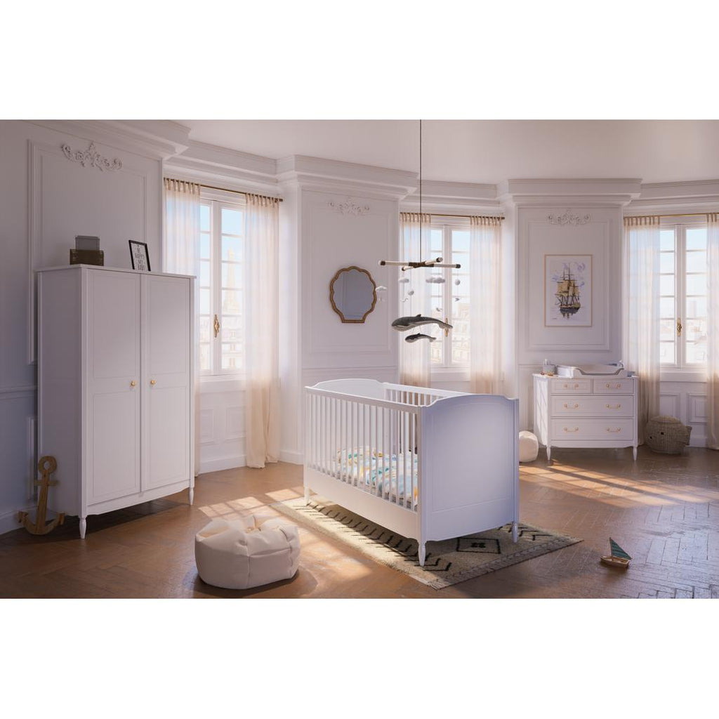 LAFAYETTE Lit / Bed 70X140  H86cm - Neige
