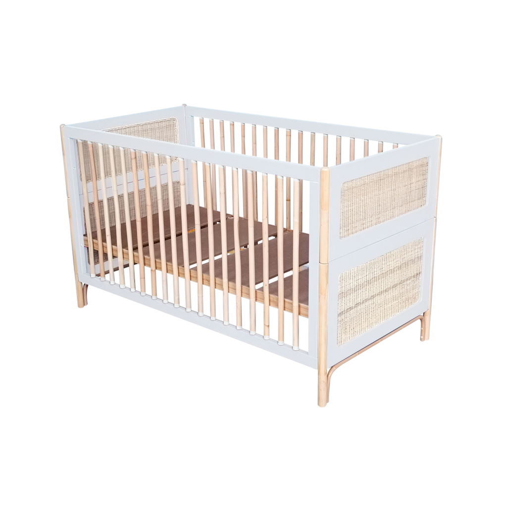 Oceania Rattan Evolutive Bed 70 x 140 - Neige