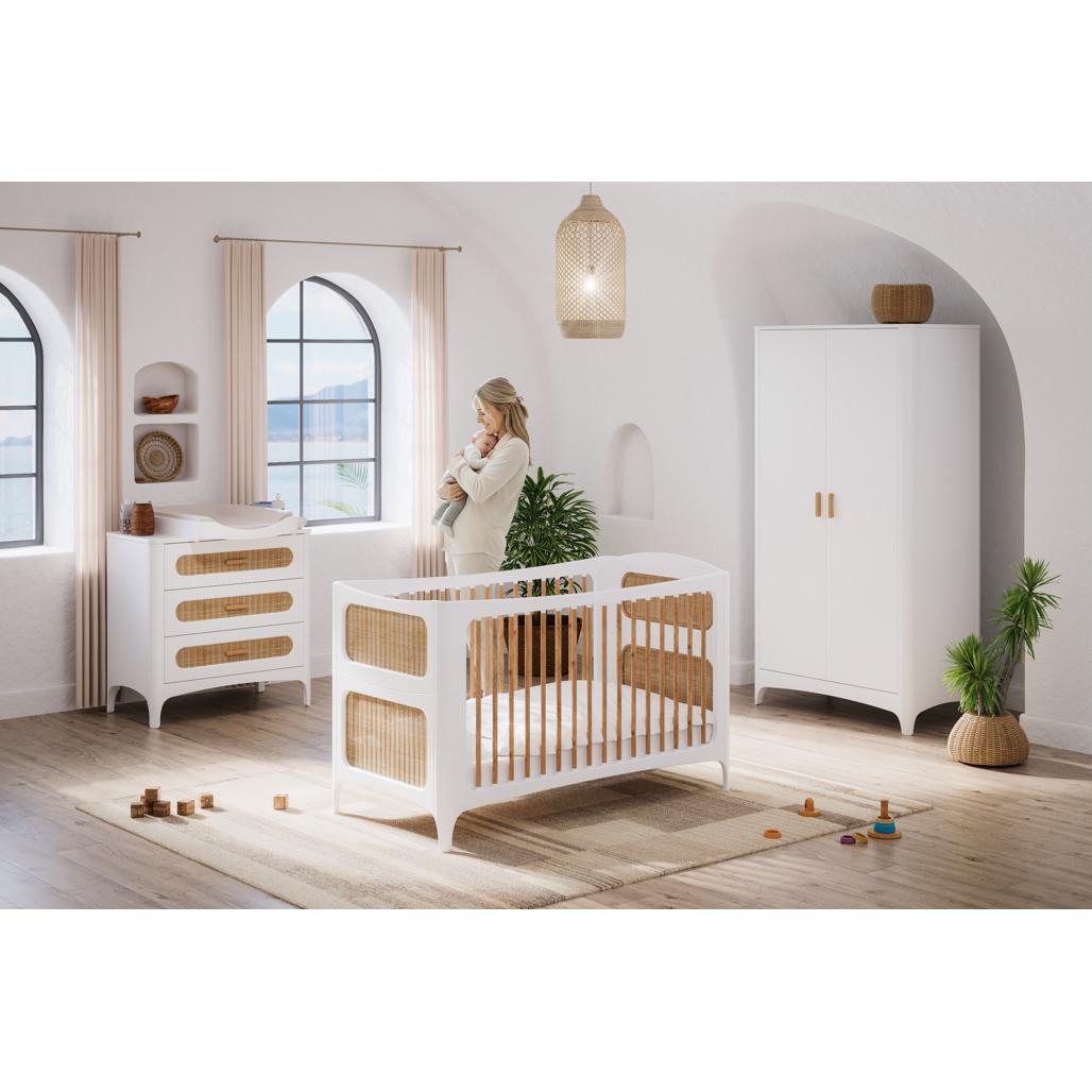 NEREIDES  LIT / BED 70X140  H88.8cm - Neige