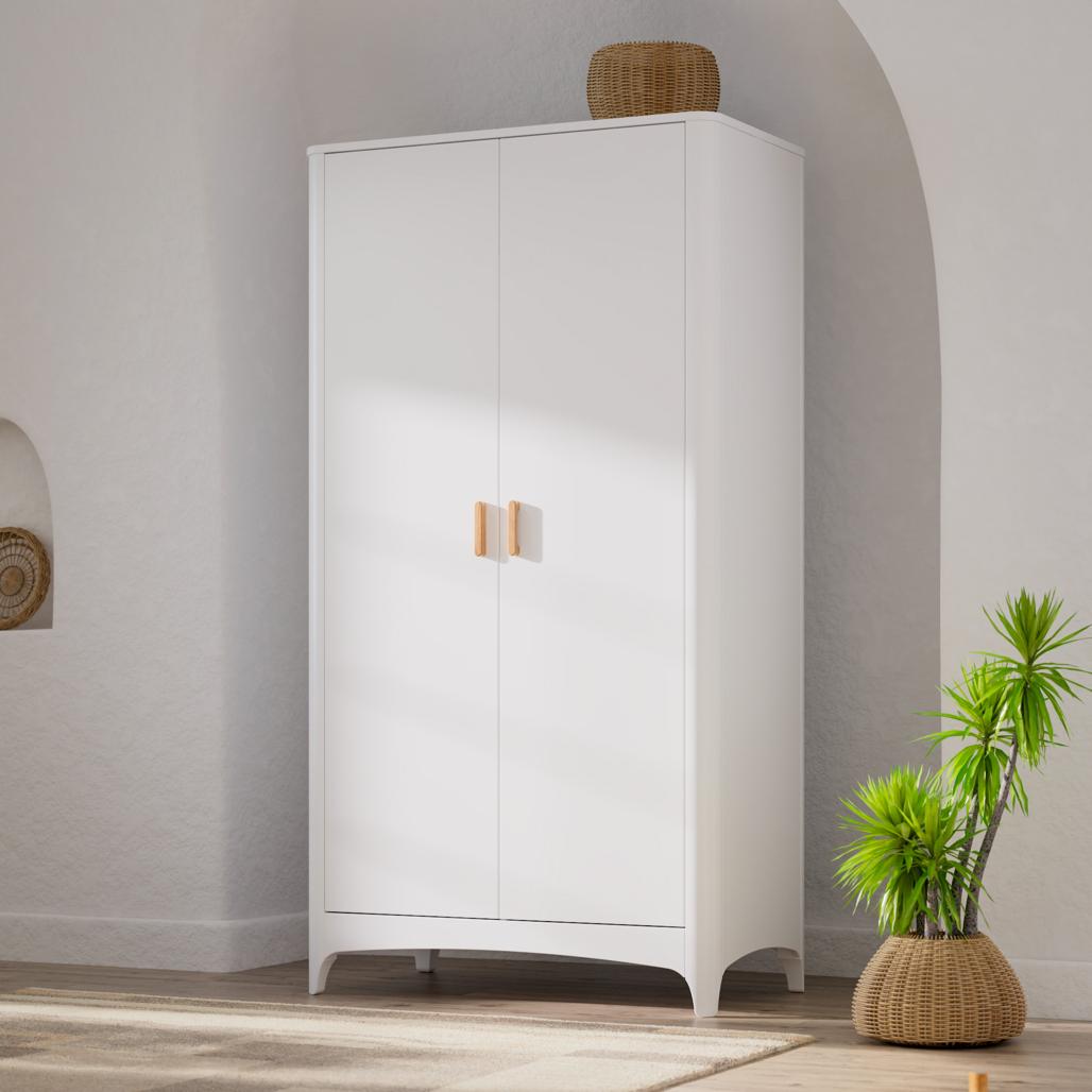 NEREE  ARMOIRE 2P / WARDROBE 2D - Neige