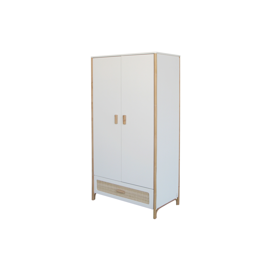 Oceania Wardrobe Rattan Cannes - Neige