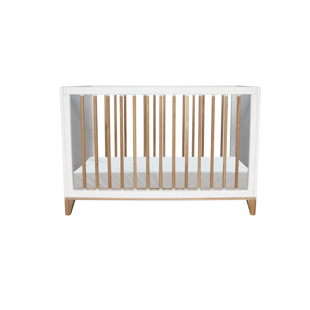 Nami Evolutive Bed 60 x 120 - Rattan / Neige