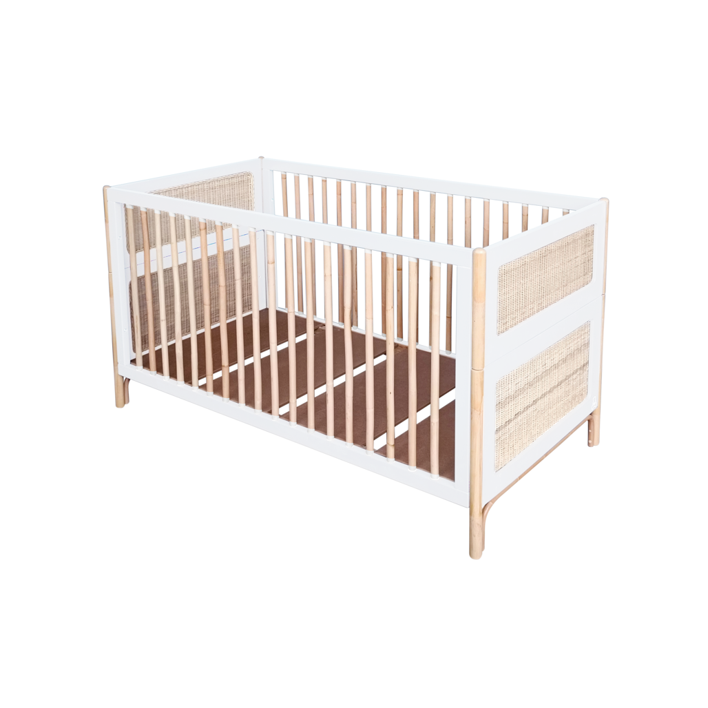 Oceania Rattan Evolutive Bed 70 x 140 - Neige
