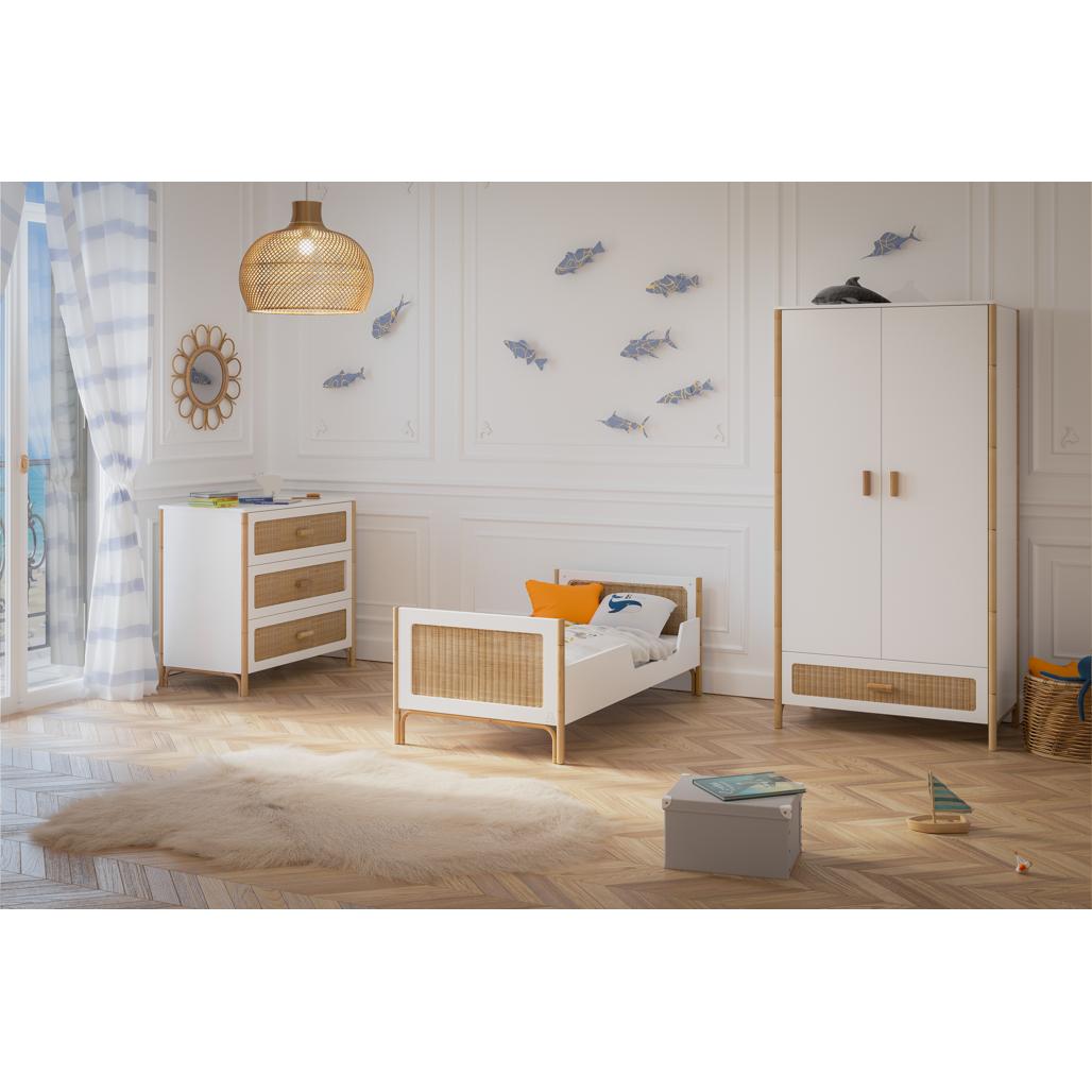Oceania Rattan Cannes Chest of drawer - Neige