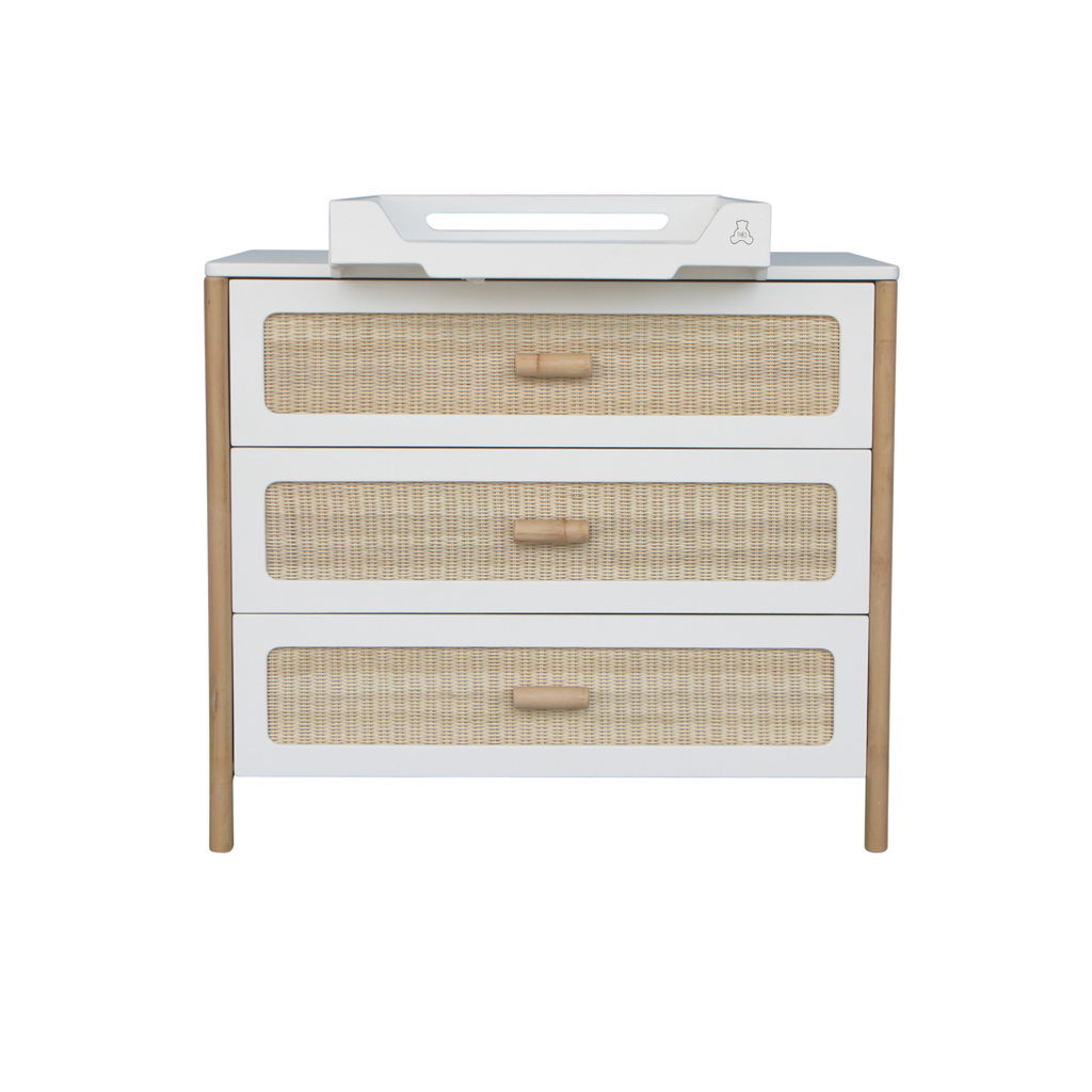 Oceania Rattan Cannes Chest of drawer - Neige