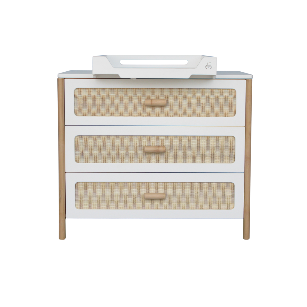 Oceania Rattan Cannes Chest of drawer - Neige
