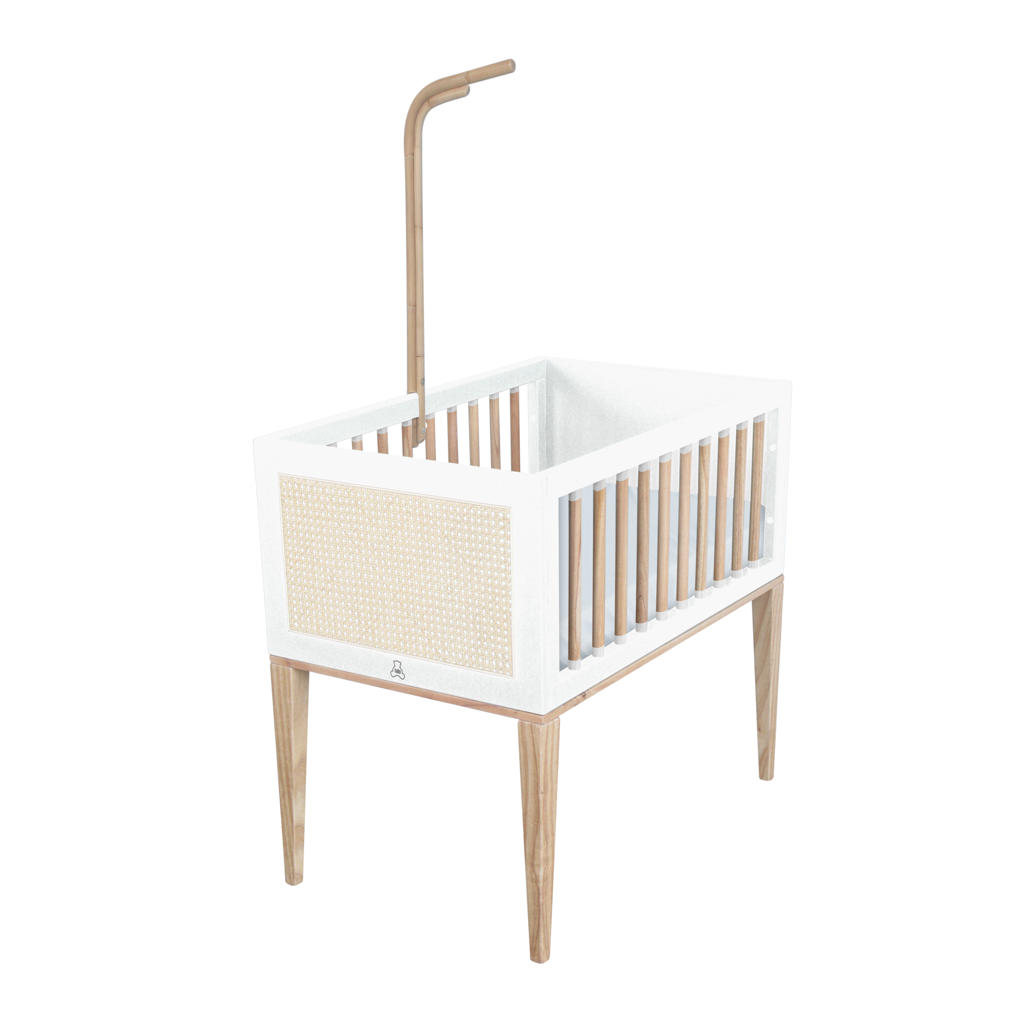 Nami Cradle - Rattan / Neige