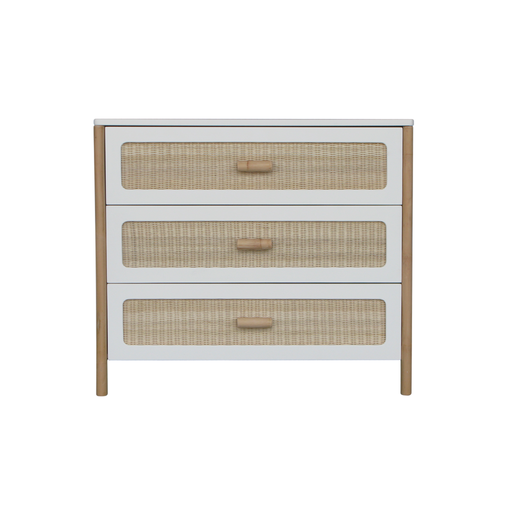 Oceania Rattan Cannes Chest of drawer - Neige