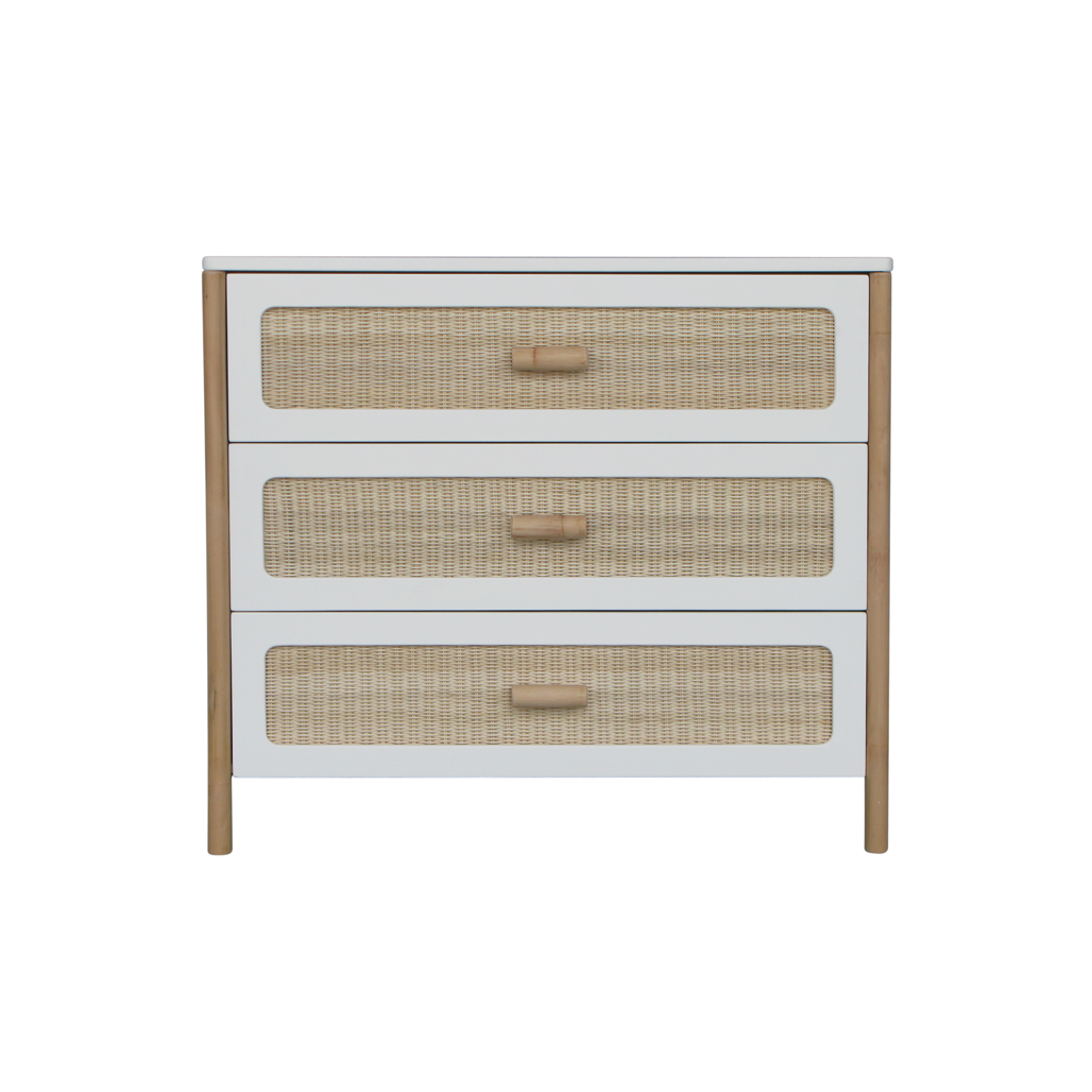 Oceania Rattan Cannes Chest of drawer - Neige