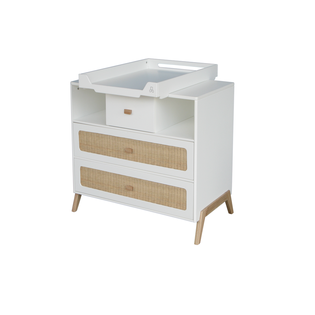 Marelia Chest of Drawer Rattan - Neige