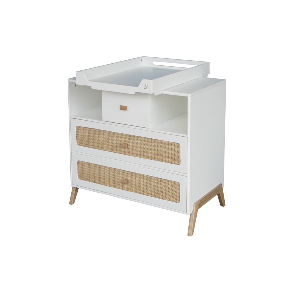 Marelia Chest of Drawer Rattan - Neige