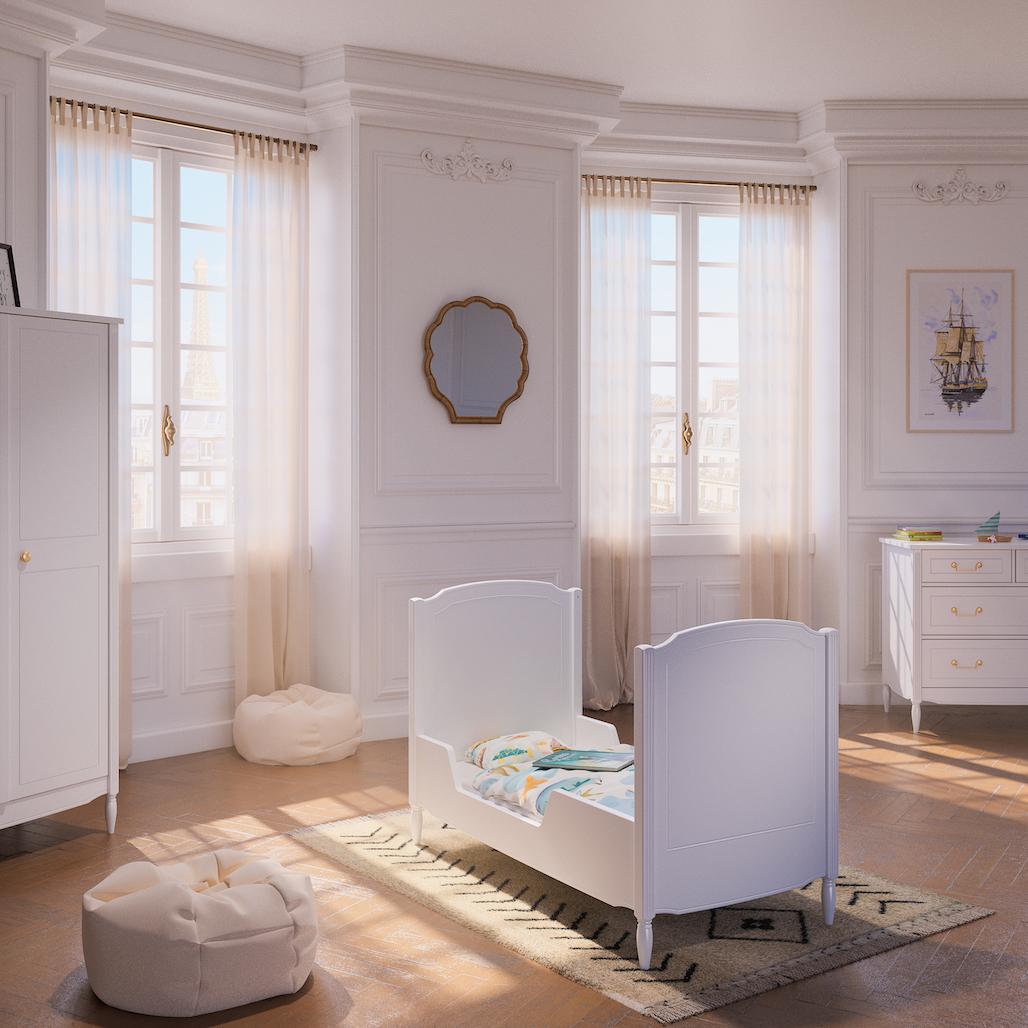 LAFAYETTE Lit / Bed 60X120 - Neige