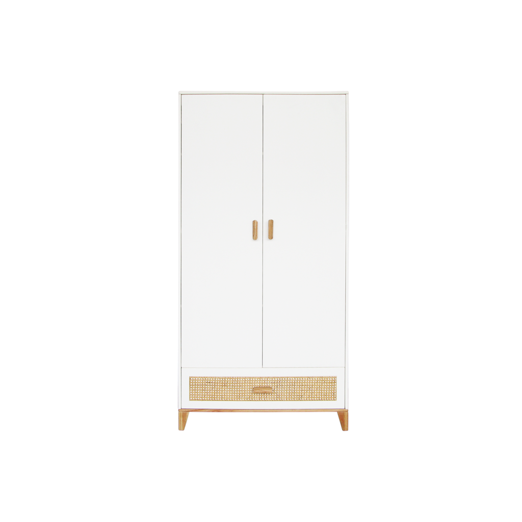 Nami Wardrobe Rattan / Neige