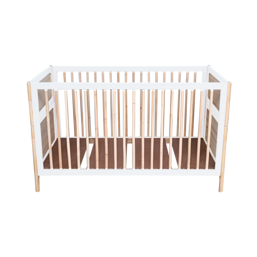 Oceania Rattan Evolutive Bed 70 x 140 - Neige